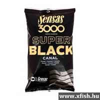 Sensas 3000 Super Black Horgász Etetőanyag 1Kg