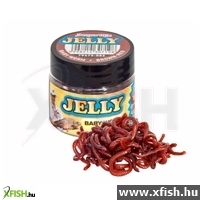 Benzar Jelly Baits Baby Worm Csaliimitáció Piros 10Db/Doboz