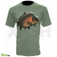 Zfish Carp T-Shirt Olive Green Zöld Póló M