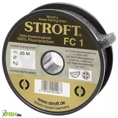 Stroft Fc1 Fluorocarbon Előke Zsinór 25M 0,14Mm/1,9Kg