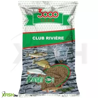 Sensas 3000 Club Riviere Etetőanyag Erősen Áramló Vízre - 1 Kg