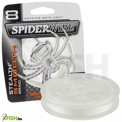 SpiderWire Stealth Smooth Filler Spools Mikrokristályos Polimerréteg bevonatú Fonott Pergető Zsinór 300m Áttetsző 12.5kg | 27lb | 0.14mm