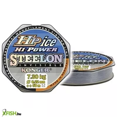 Konger Steelon Hp Hi Power Invisible Ice Monofil Előkezsinór 50m 0,10mm 1,9Kg
