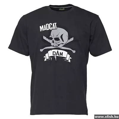 Madcat Skull Tee Black Koponya mintás fekete póló Xl