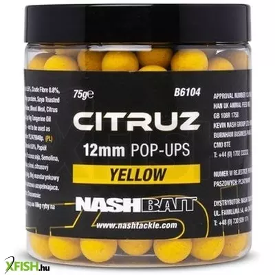 Nash Citruz  Pop Ups Yellow Lebegő Bojli Citruz 12mm 75g