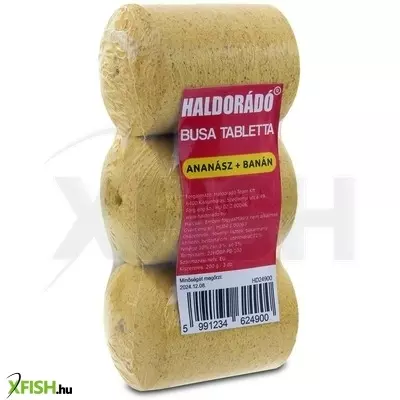 Haldorádó Busa Etető Tabletta Ananász Banán 3db/csomag