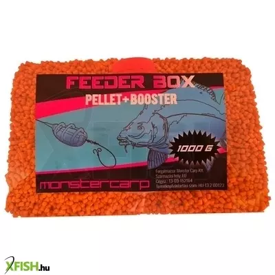 Monster Carp Feeder Box Method Pellet Honey Méz Pellet+Booster 1000G