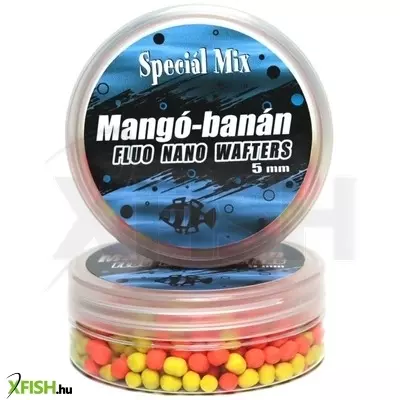 Speciál mix Fluo Nano Wafters csali Mangó-banán 5 mm 15 g