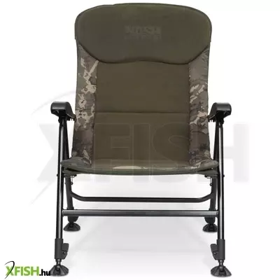 Nash Bank Life Reclining Chair Camo Karfás Horgász Szék 66x54x37cm