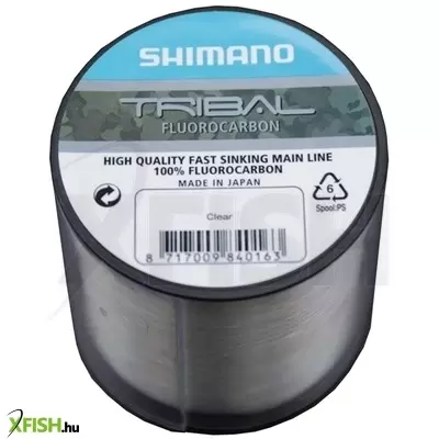 Shimano Line Tribal Carp Fluoro Monofil Zsinór Víztiszta 1000m 0,35mm 7,3Kg