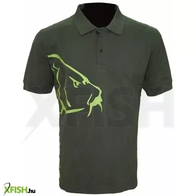 Zfish Carp Polo T-Shirt Olive Green Zöld Póló Xl