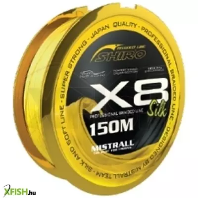 Mistrall Shiro Silk Braided Line X8 Univerzális Fonott zsinór - Fluo 150M 0,25mm 26,7kg
